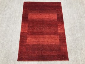 Loribaft Tappeto 100 x 140 Rosso (Iran) Annodato A Mano
