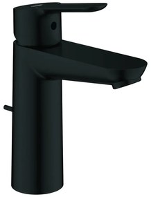 Rubinetto per lavabo a canna media getto aerato Start Clova nero levigato opaco GROHE H 7.5 cm