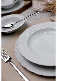 Servizio da tavola 18 pezzi in porcellana, bianco