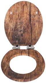 Sedile per WC con chiusura automatica 37 x 43 cm Rustic - Wenko