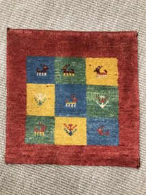Gabbeh Tappeto persiano 40x40 Rosso (Iran) Annodato A Mano