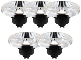 Set di 5 Lampadina LED GU10 dimmerabile Smart AR111 10W 700lm 2200-6500K