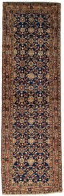 Hamedan Tappeto 270x80 Blu (Iran) Annodato A Mano