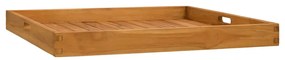 Vassoio Da Portata 70x70 Cm İn Legno Massello Di Teak /