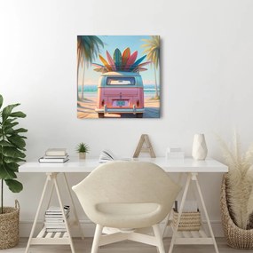 Quadro su tela – Viaggio retrò verso l’avventura