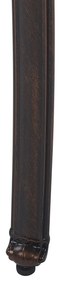 Set di 4 sedie da giardino alluminio marrone scuro ANCONA Beliani