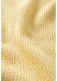 Plaid giallo miele con contenuto di cotone , 140 x 180 cm Skyline - Euromant