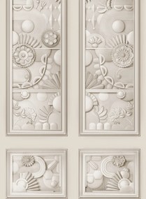 Moooi for Arte Carta da parati panoramica Greenhouse Gathering Window - Oyster White