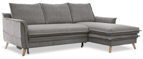 Divano letto angolare grigio (angolo destro) Charming Charlie - Miuform