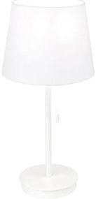 Orion LA 4-1205/1 - Lampada da tavolo con porta USB LUDWIG 1xE27/40W/230V bianco
