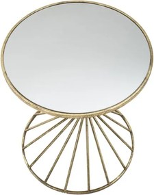 Tavolino rotondo da caffè Hypnos Ø42X50 cm con piano in vetro