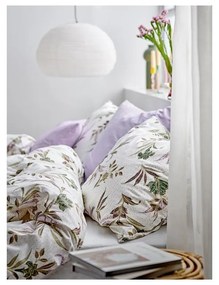 Biancheria da letto singola in cotone sateen verde e beige 140x200 cm Soft Tropic - Södahl