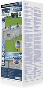 Piscina Fuori Terra Con Oblò 549x274x122 Swim Vista Con Pompa E Scaletta Bestway 56716