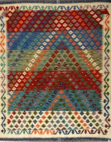Kilim Tappeto 200x160 (Afghanistan)