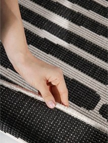 Tappeto da interno/esterno rotondo nero/color crema ø 200 cm Haringey Bounds – Ted Baker