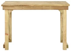 Tavolo da Giardino 110x79x75 cm Legno di Pino Impregnato