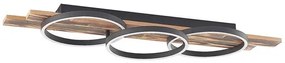 Sentoa LED Plafoniera L100 Light Wood/Black - Lindby