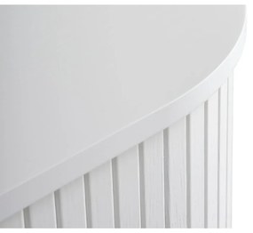 Cassettiera bianca con ante scorrevoli 180x76x45 cm Nola – Unique Furniture