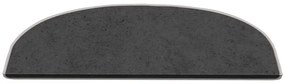 Gradini grigio scuro in set da 16 pezzi 20x65 cm Plain Color - Vitaus
