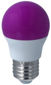 Lampada A Led E27 G45 4W 220V Colore Purple Viola