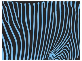 Fotomurale Zebra pattern (turchese)