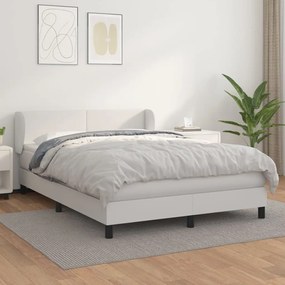 Giroletto A Molle Con Materasso Bianco 140x200 Cm İn Similpelle /