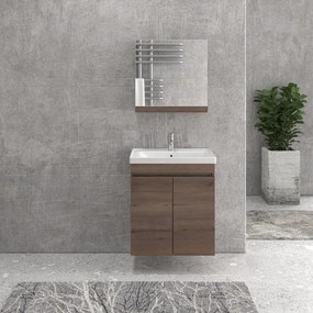 Mobile bagno sospeso da 65cm con lavabo incasso SV-65A - KAMALU
