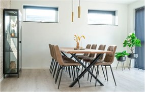 Tavolo da pranzo con piano in rovere massiccio 95x240 cm Toulon – House Nordic