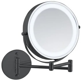 WENKO 71559800 - Specchio POWER-LOC 25,5x32 cm nero