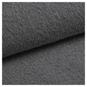 Divano angolare grigio in tessuto bouclé (angolo destro/"U") Ariella - Ropez