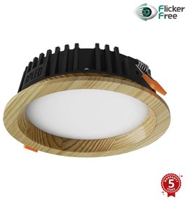 APLED - Lampada LED RONDO WOODLINE LED/6W/230V 3000K diametro 15 cm pino legno solido