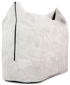 Pouf a sacco per bambini grigio scuro con rivestimento in velluto a coste Cocoon 120 – SLOWDOWN