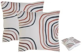 Set di cuscini Home ESPRIT Arcobaleno 45 x 5 x 45 cm (2 Unità)