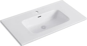 Lavabo da incasso 91cm in ceramica lucida | Litos-K7090 - KAMALU