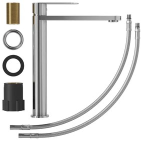 BATH DELUXE 28-027-02-83-02 - Rubinetto del lavandino TARNBY 27,3 cm cromo