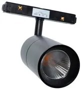 Faretto spot LED 15W binario track magnetico elettrificato luci negozio ufficio 48V CCT 3000K 4000K 6400K Dimmerabile