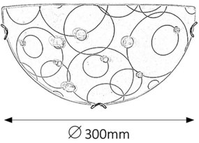 Rabalux 1960 - Applique JOLLY 1xE27/60W/230V