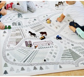 Tappeto per bambini bifacciale bianco, 160 x 230 cm Ülejõe - Narma