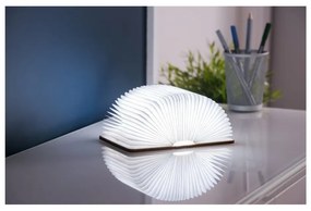 Piccola lampada da tavolo a LED a forma di libro in legno d'acero, marrone chiaro Booklight - Gingko