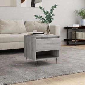 Tavolino Da Salotto Grigio Sonoma 50x46x50 Cm Legno Multistrato /