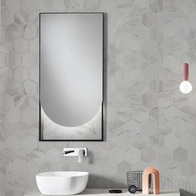 Specchio da bagno GHOST 55x110 cm rettangolare con LED