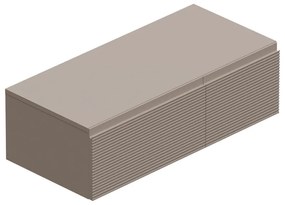 Mobile da bagno sotto lavabo L 100.3 x H 30 x P 46 cm beige, 2 cassetti Step