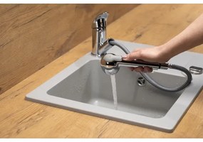 KFA Armatura 6613-110-00 - Rubinetto lavello con doccetta estraibile INDIRA cromo lucido