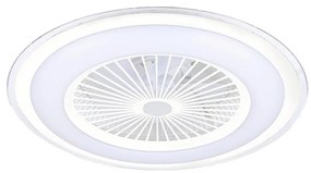 Plafoniera LED dimmerabile con ventola ZONDA LED/48W/230V bianco + TC