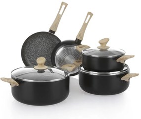 Batteria 8 pezzi large Black Stone