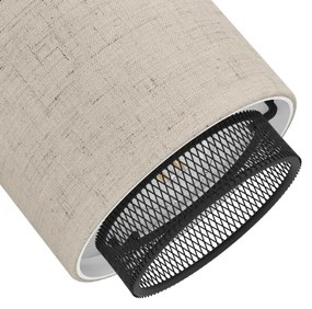 Eglo 43657 - Applique ROSLEY 2xE14/40W/230V nero/beige