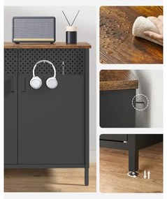 Armadietto FIRA nero/marrone