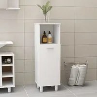 Armadio da Bagno Bianco 30x30x95 cm in Legno Multistrato cod mxl 7109