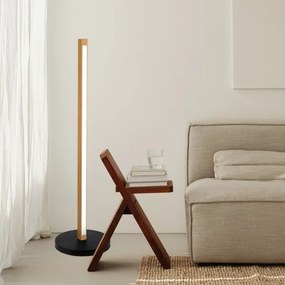 Lampada da terra LED VERDE LED/18W/230V 3000K rovere/nero