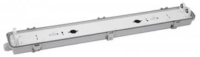 Plafoniera IP66 per 2 tubi LED 60cm - (Unilaterale) - Serie Professional Plafoniera  per 2 tubi LED da 60cm